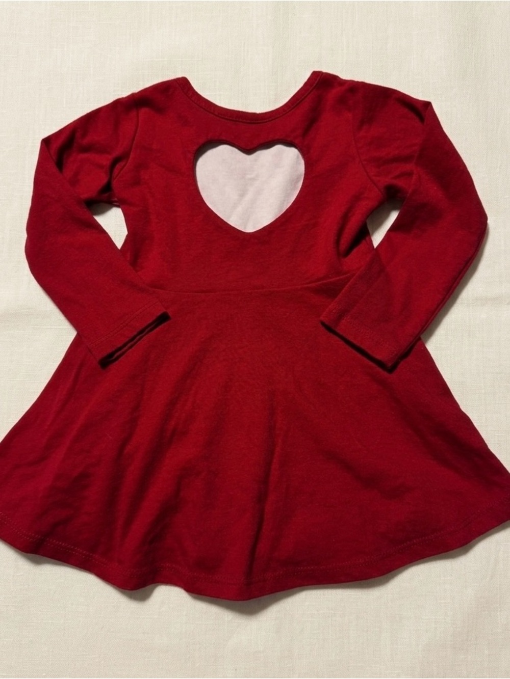 The Children's Place Skater Dress Heart Cutout 9-12M